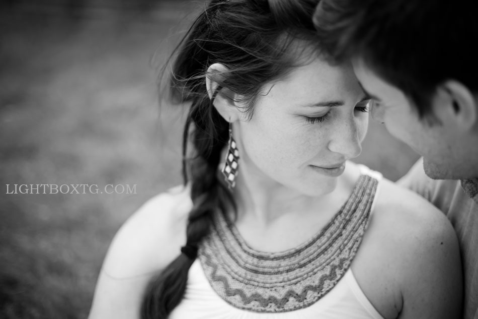Intimate engagement portrait